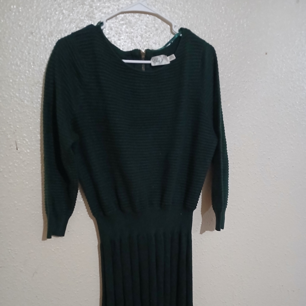 Rickie Freeman for Teri Jon Midnight Blue Long Sleeve Dress